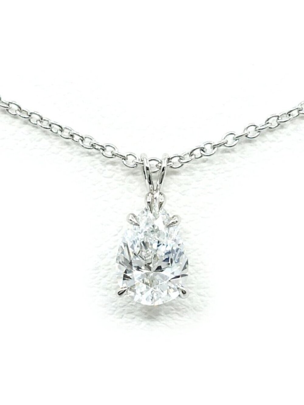 Harry Winston Diamond Pear Necklace